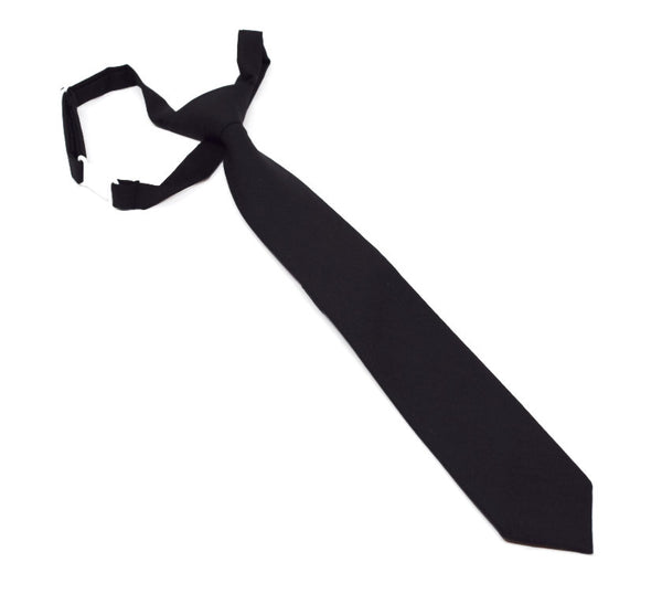 Black clip tie for children.