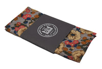 The Centrepiece is a floral pocket square featuring fall colours
