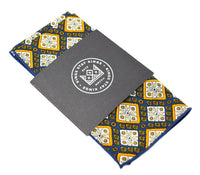 Rich Mahogany pocket square in Kings Stay Kings packaging.
